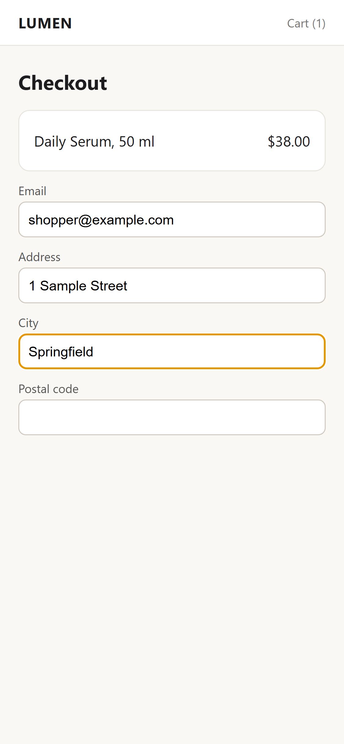 Screenshot of step 7